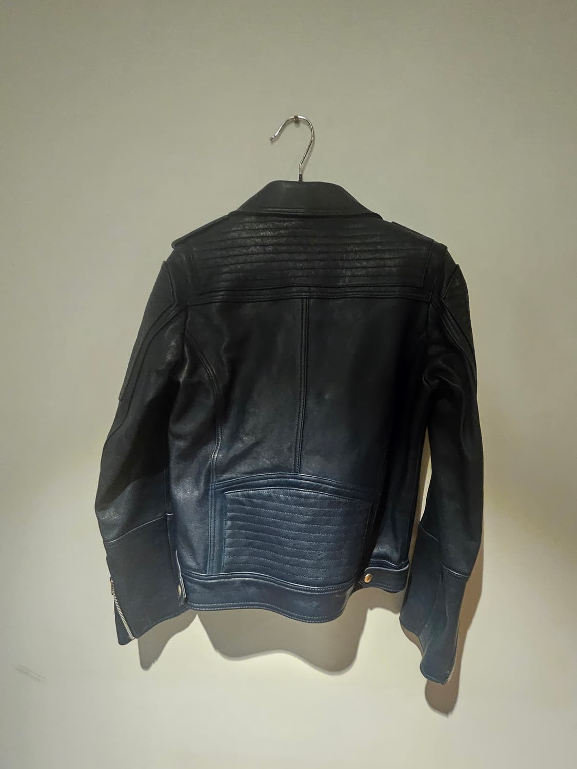 남녀공용 네이비컬러 라이더 레더자켓 90 상품이미지2