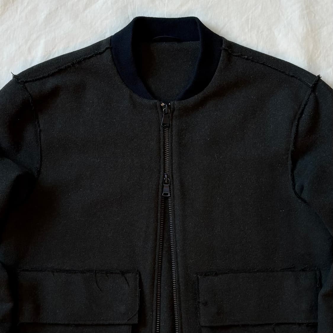 [100-102] DKNY 다크 올리브드랩 2way 봄버 자켓 상품이미지2