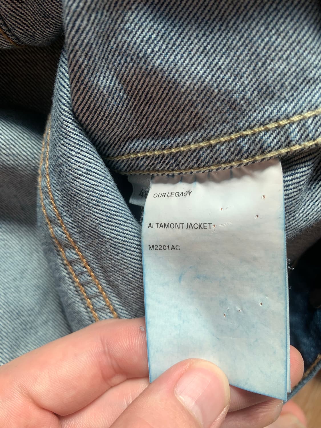 아워레가시 데님자켓 알타몬트 48 상품이미지4