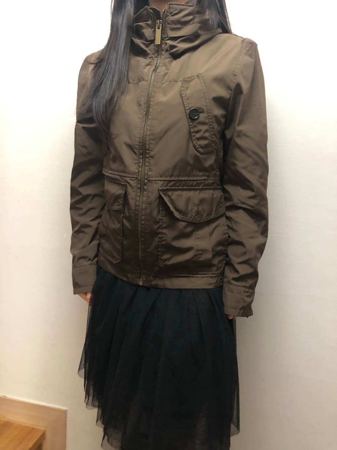 빈티지 자라 맨 올리브 카키 펑크 포켓 자켓 상품이미지4
