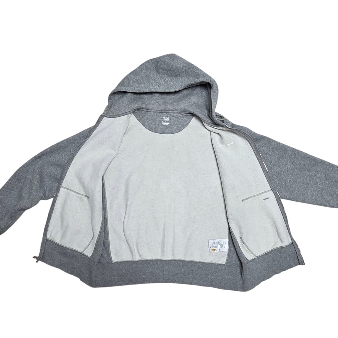 Nike 나이키 그레이 자수 스우시 집업 후드 상품이미지3