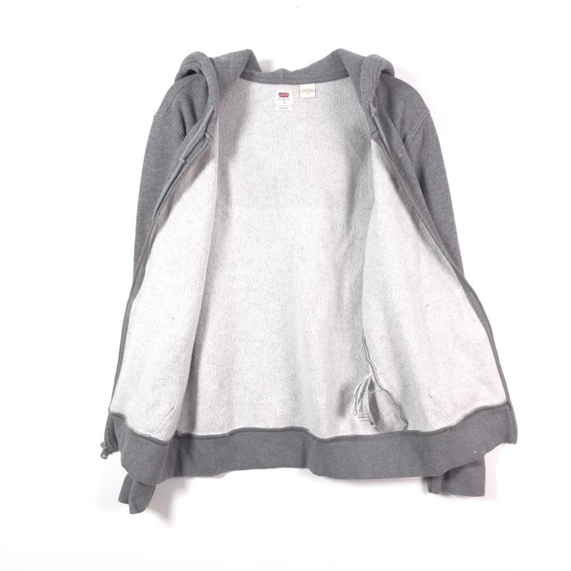 리바이스 스몰 레드탭 멜란지 그레이 후드 집업 S 상품이미지7