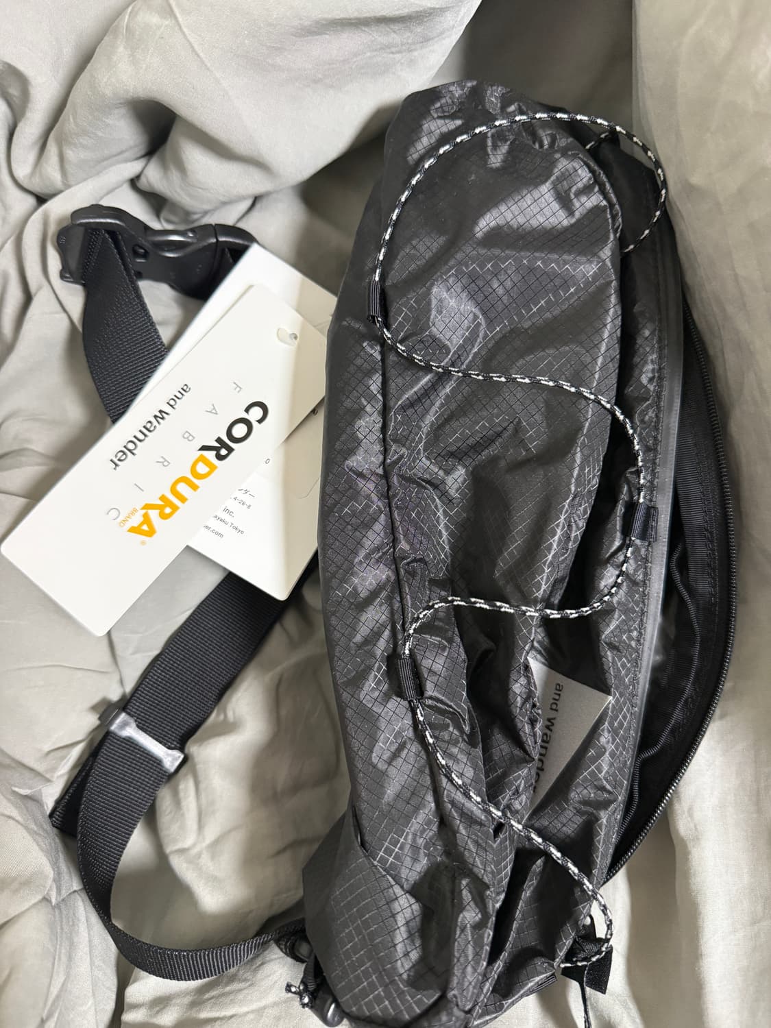 and wander sil waist 블랙 새상품 상품이미지1