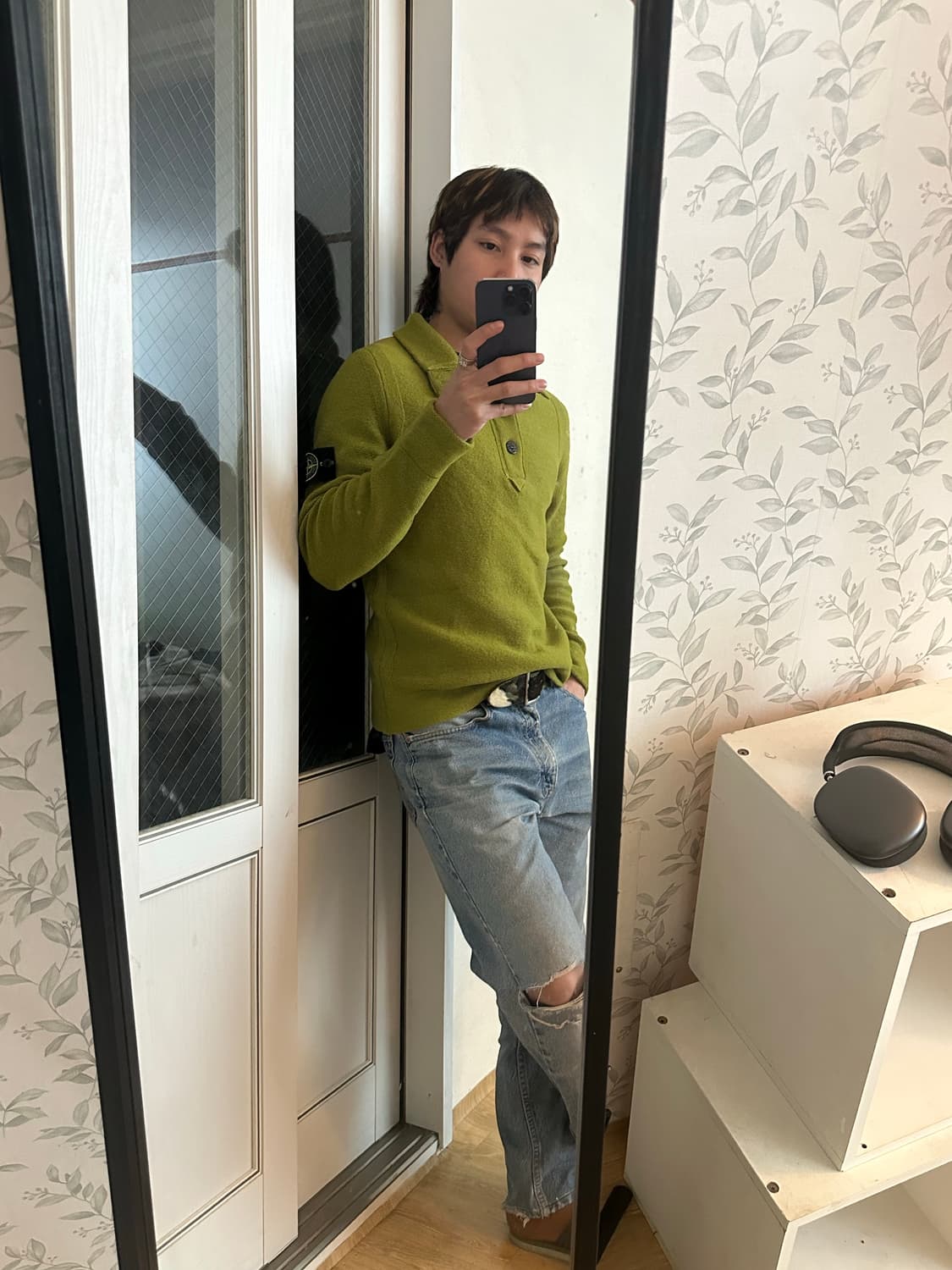 스톤아일랜드 반집업 니트 M (90-95) 상품이미지2