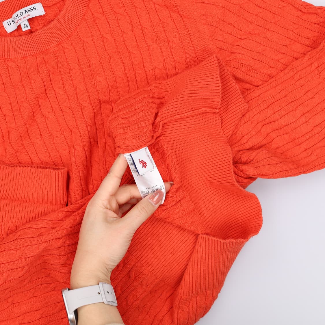 [L] U.S 폴로 어센 남성 꽈배기 니트 스웨터 0105J 상품이미지5