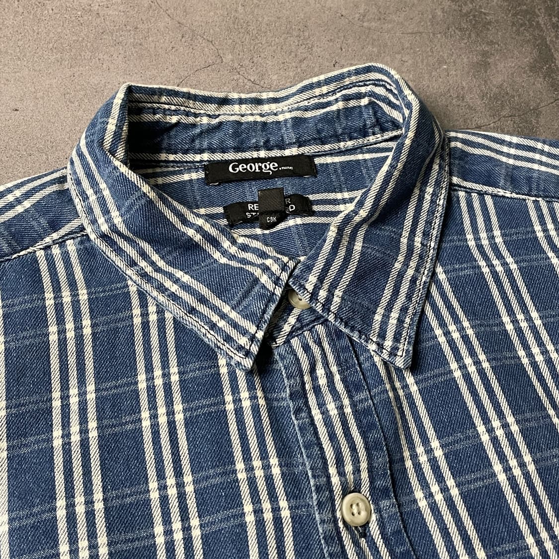 GEORGE 조지 빈티지 플랩포켓 코튼 체크 셔츠 A00672 상품이미지2
