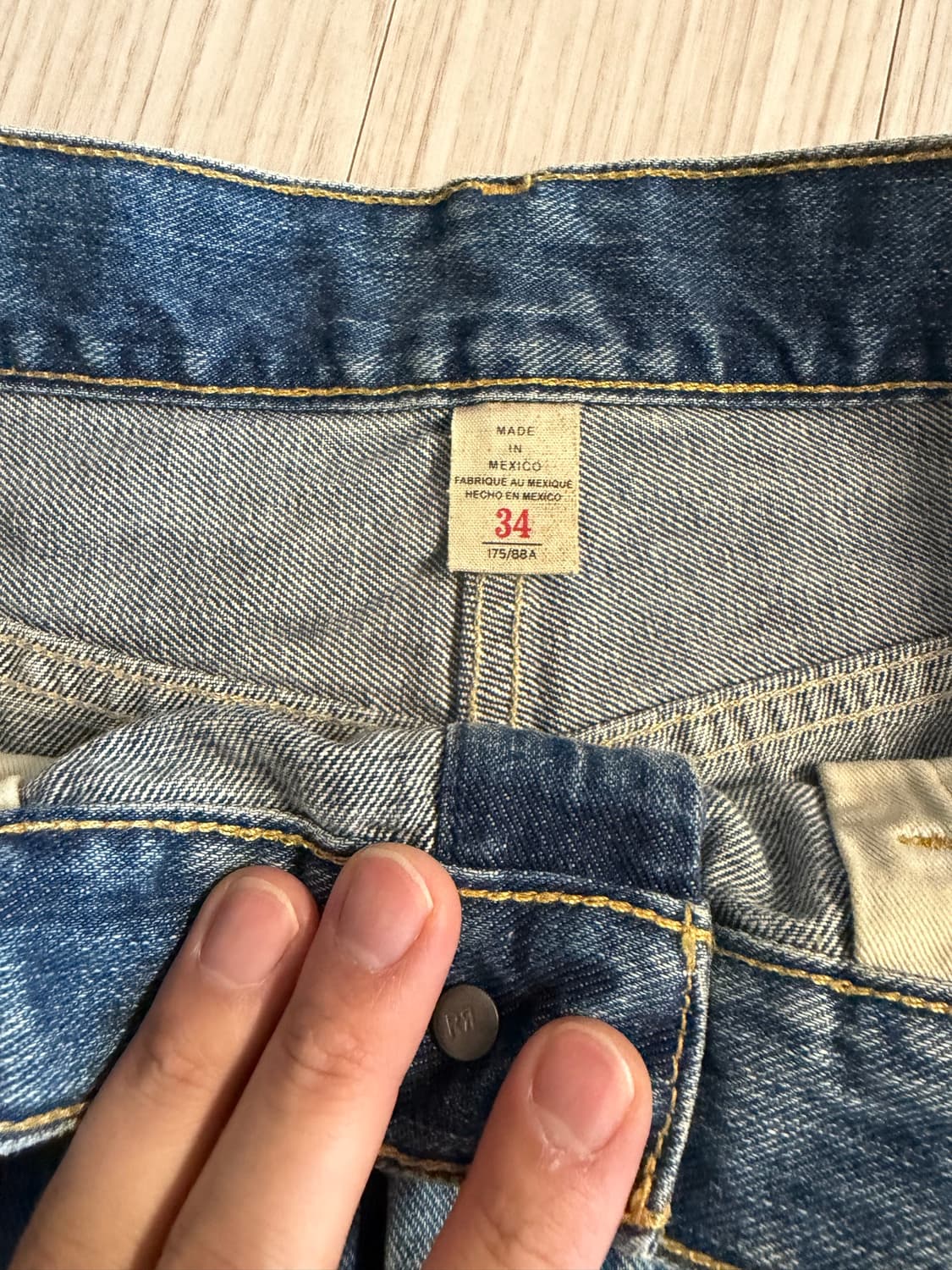 RRL 스트레이트핏 바이런 데님 쇼츠 34 상품이미지3