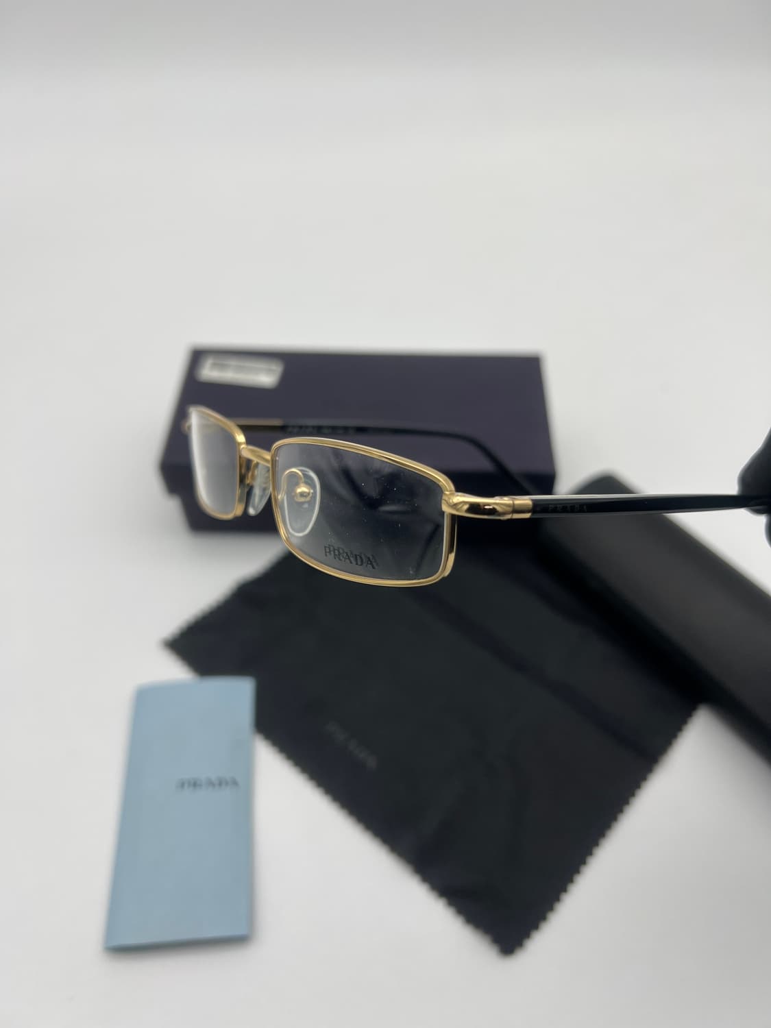 프라다 PRADA 직사각 풀테 안경 VPR52G 5AK-101 상품이미지8