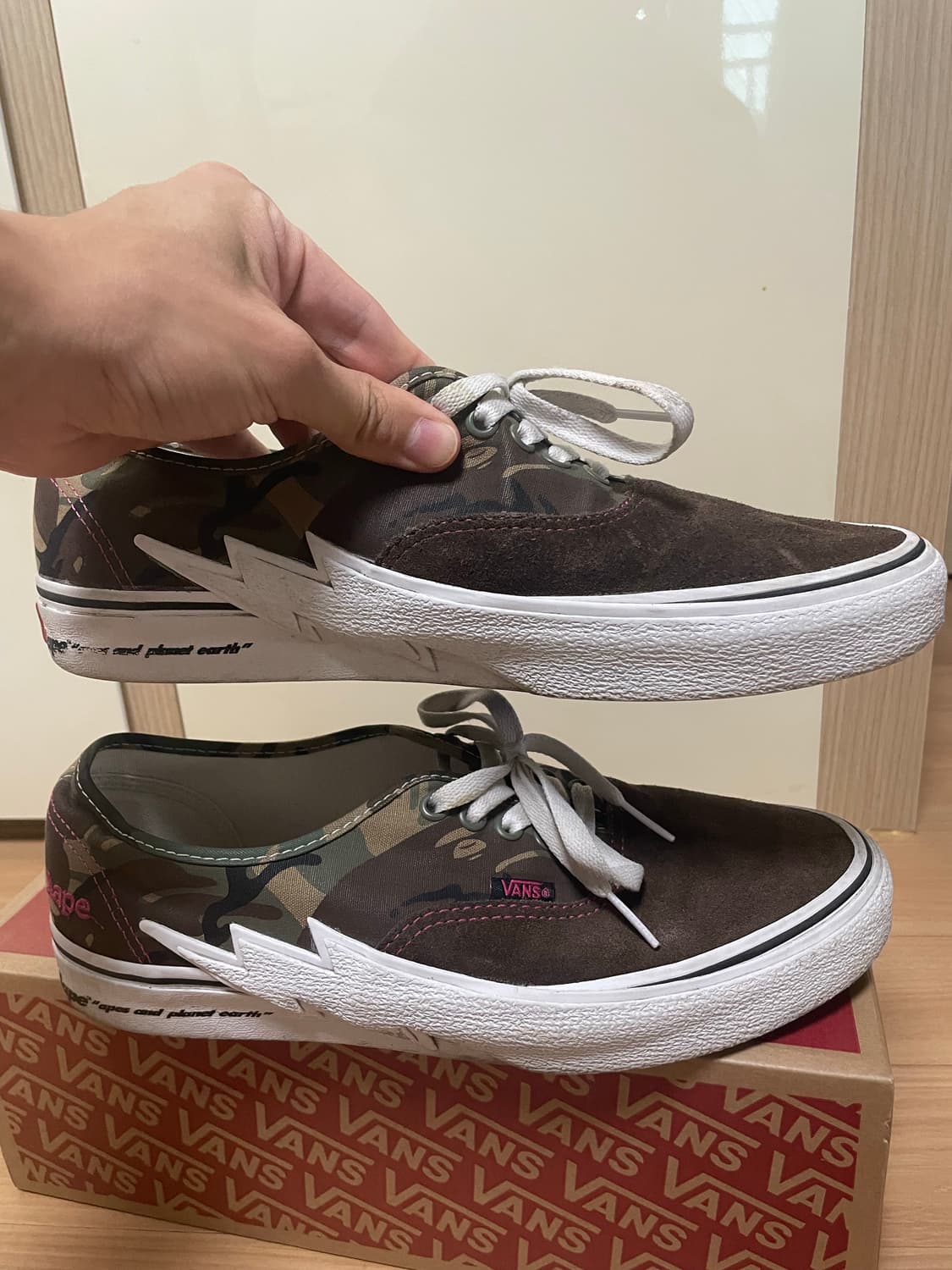반스 AAPE 어센틱 볼트 카키 280 상품이미지5