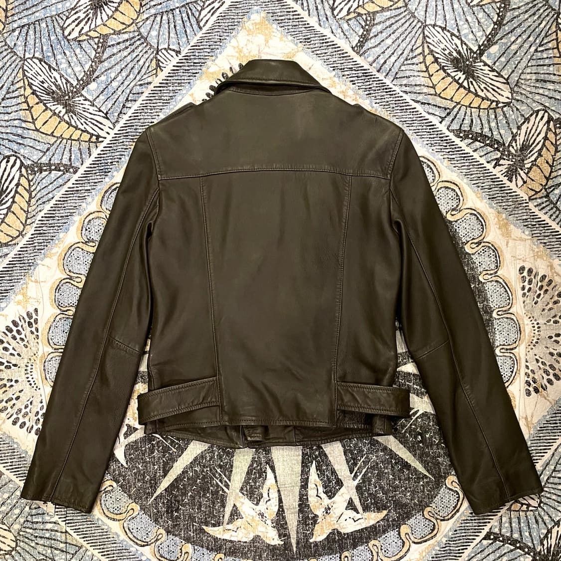 올세인츠 정품 카키 라이더가죽자켓(양가죽) 상품이미지3