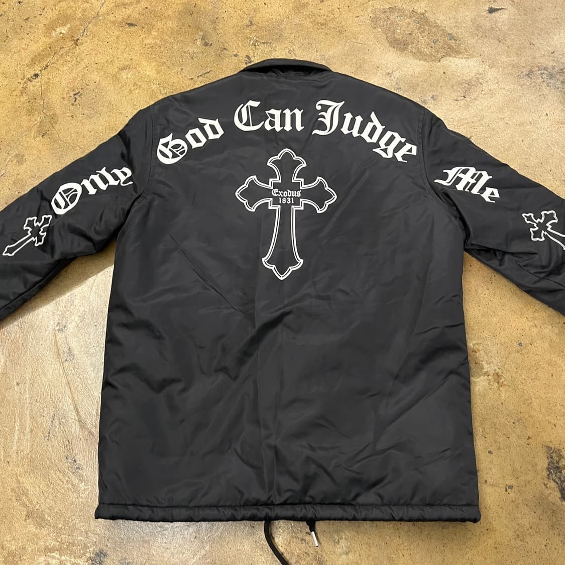 [정품/M] 뉴에라 검정색 코치자켓 프린팅 b18 상품이미지4