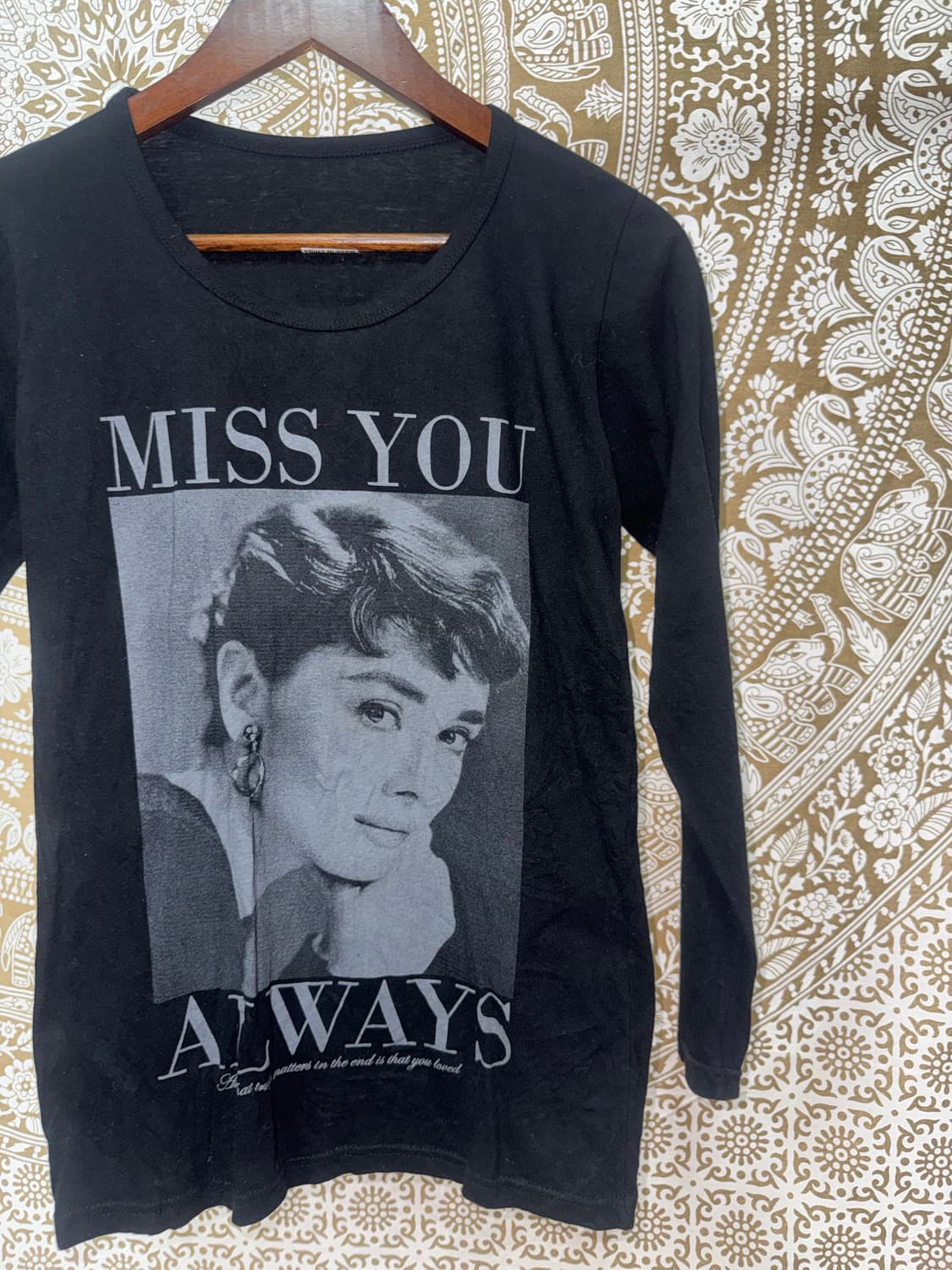 Miss you 여성 빈티지 프린팅 롱슬리브  상품이미지4