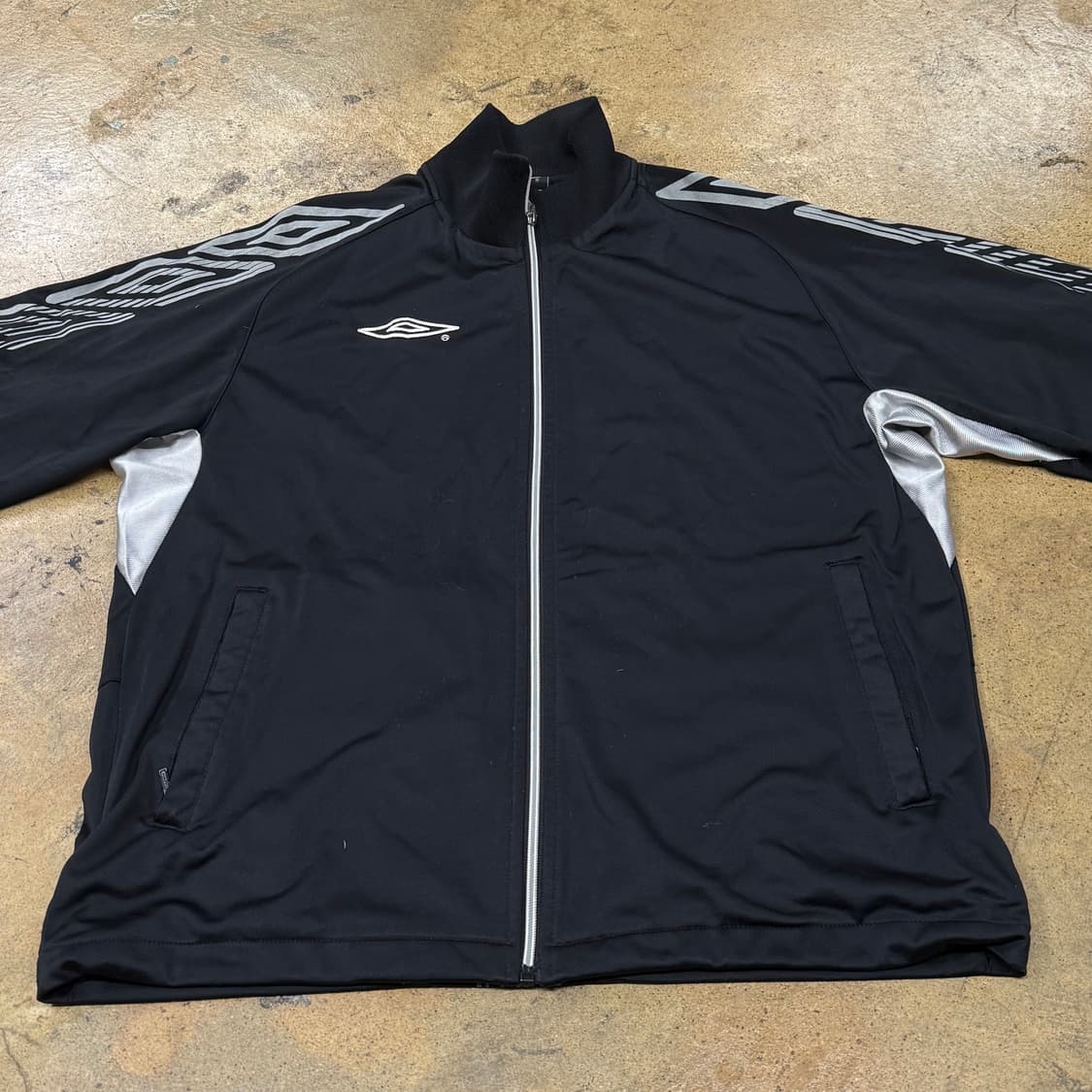 [정품/L] 엄브로 블랙 트랙 자켓 져지 b19 상품이미지3