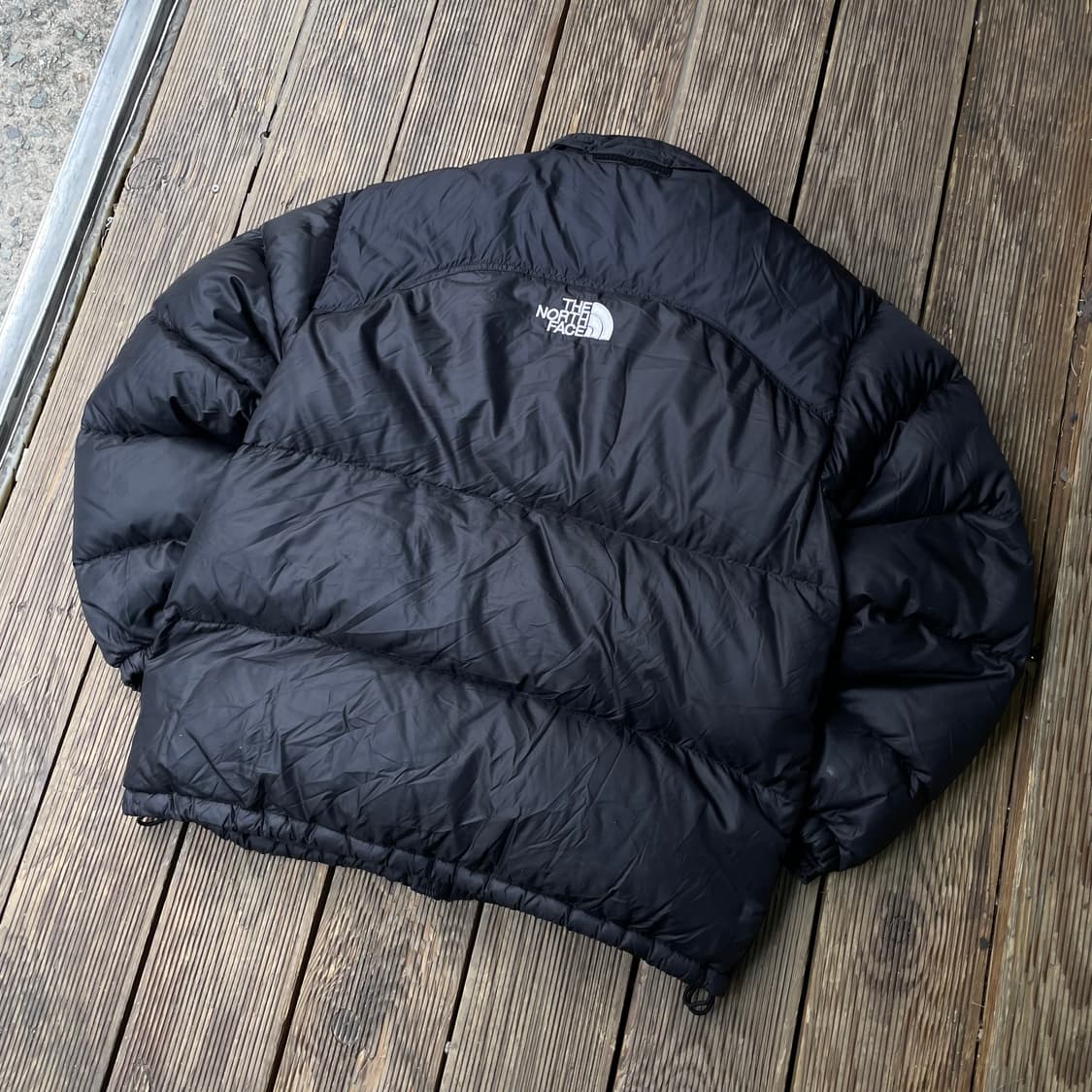 노스페이스 해외판 센터로고 눕시 패딩 검정 L 상품이미지1