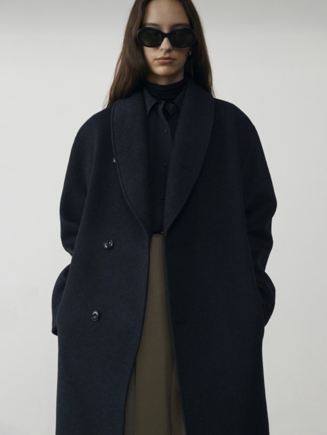 던스트(Dunst) 숄카라 코트 미드나이트 차콜 XL 상품이미지1