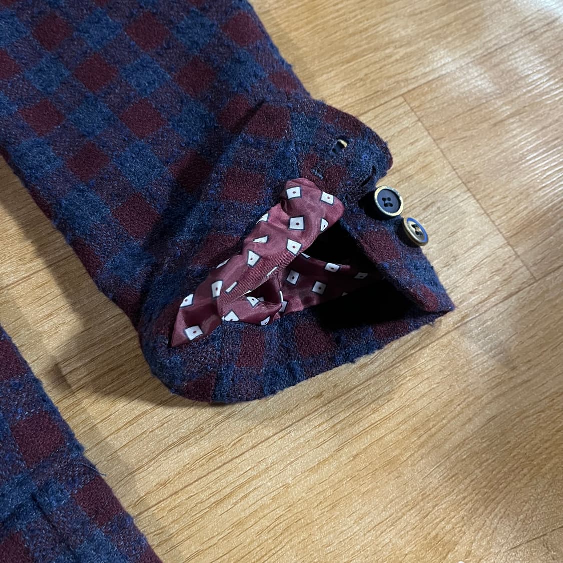 [100] 비오비 체크 울자켓 상품이미지5