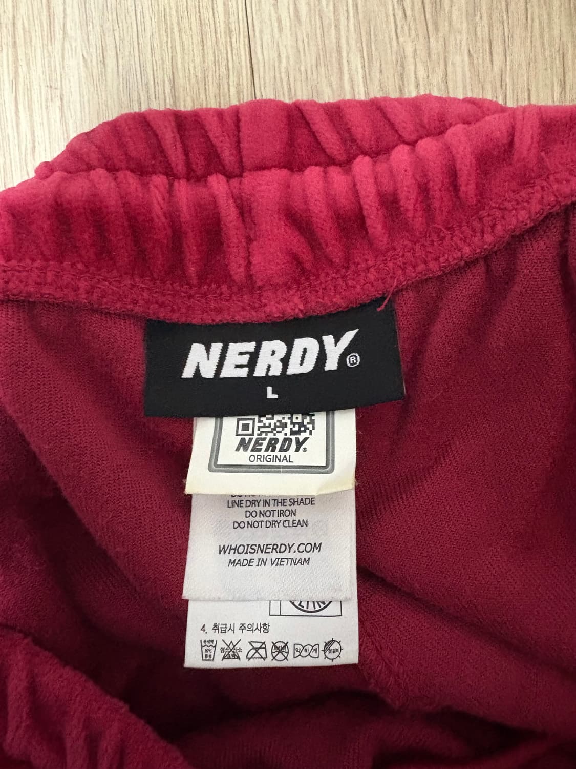 널디 벨벳 트랙바지  상품이미지4