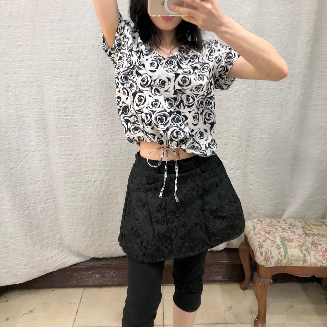 Noir jacquard skirt pants 상품이미지2