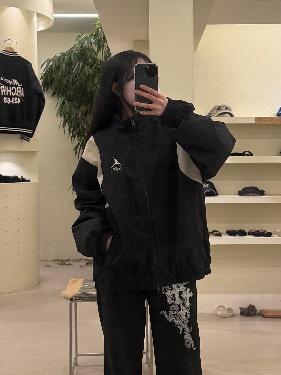 조던 점프맨 나일론 트랙 자켓 블랙 U228 상품이미지1