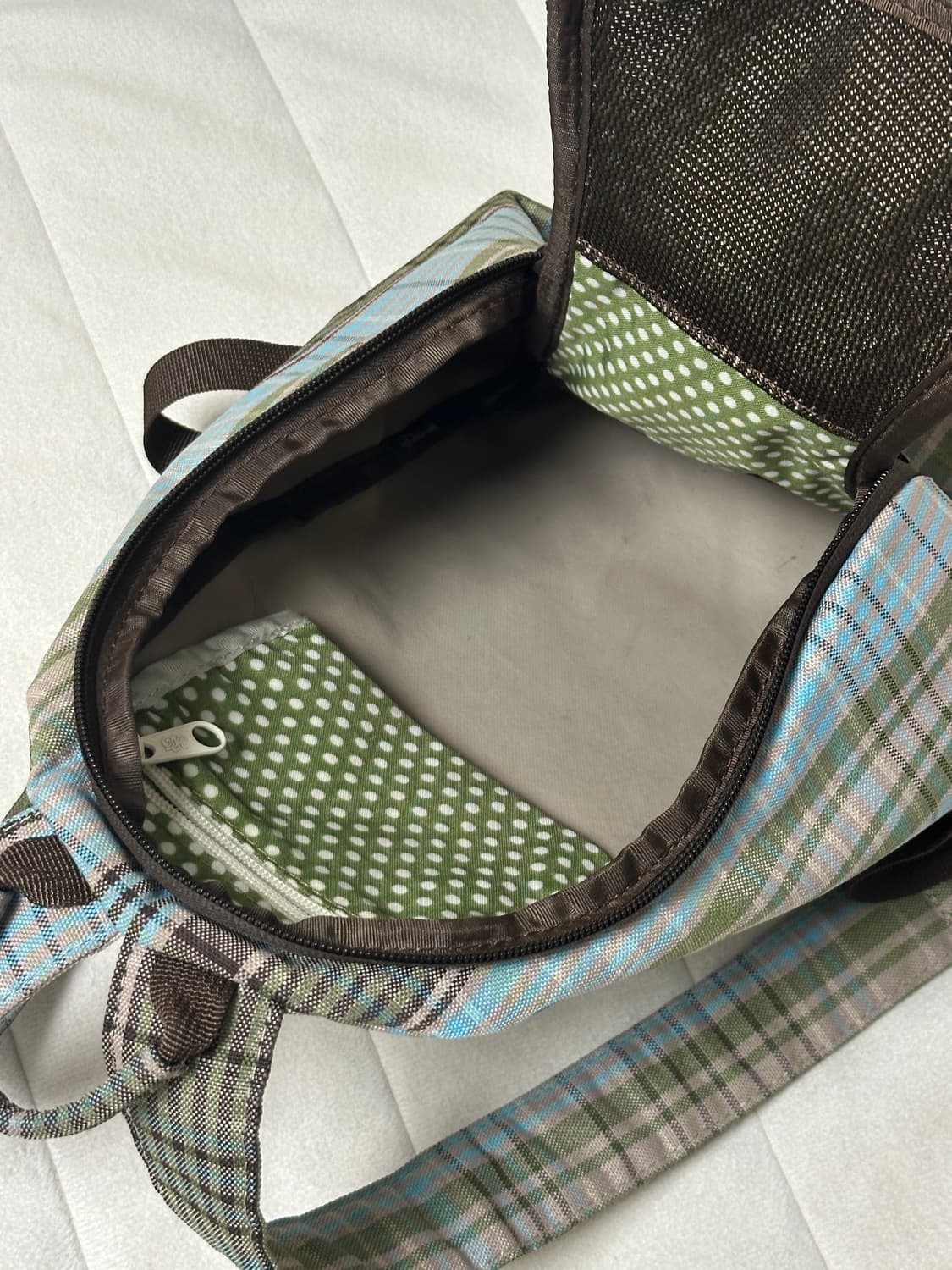 Dakine 체크&도트 백팩 블루그린2 상품이미지5