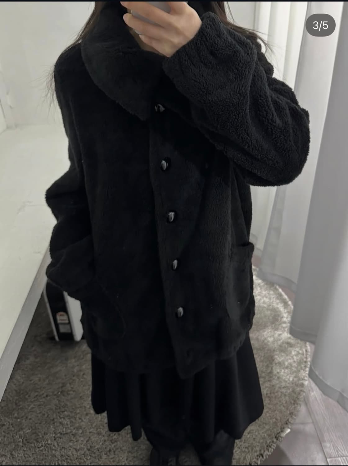 plant blend fleece coat 상품이미지3