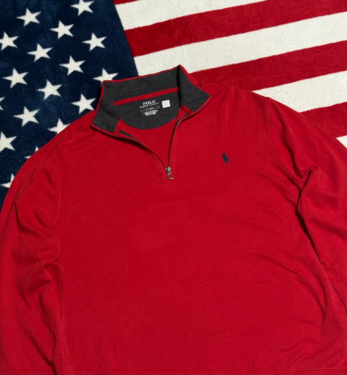 폴로 랄프로렌 하프집업 아노락 스웻 빈티지 [L] 상품이미지4