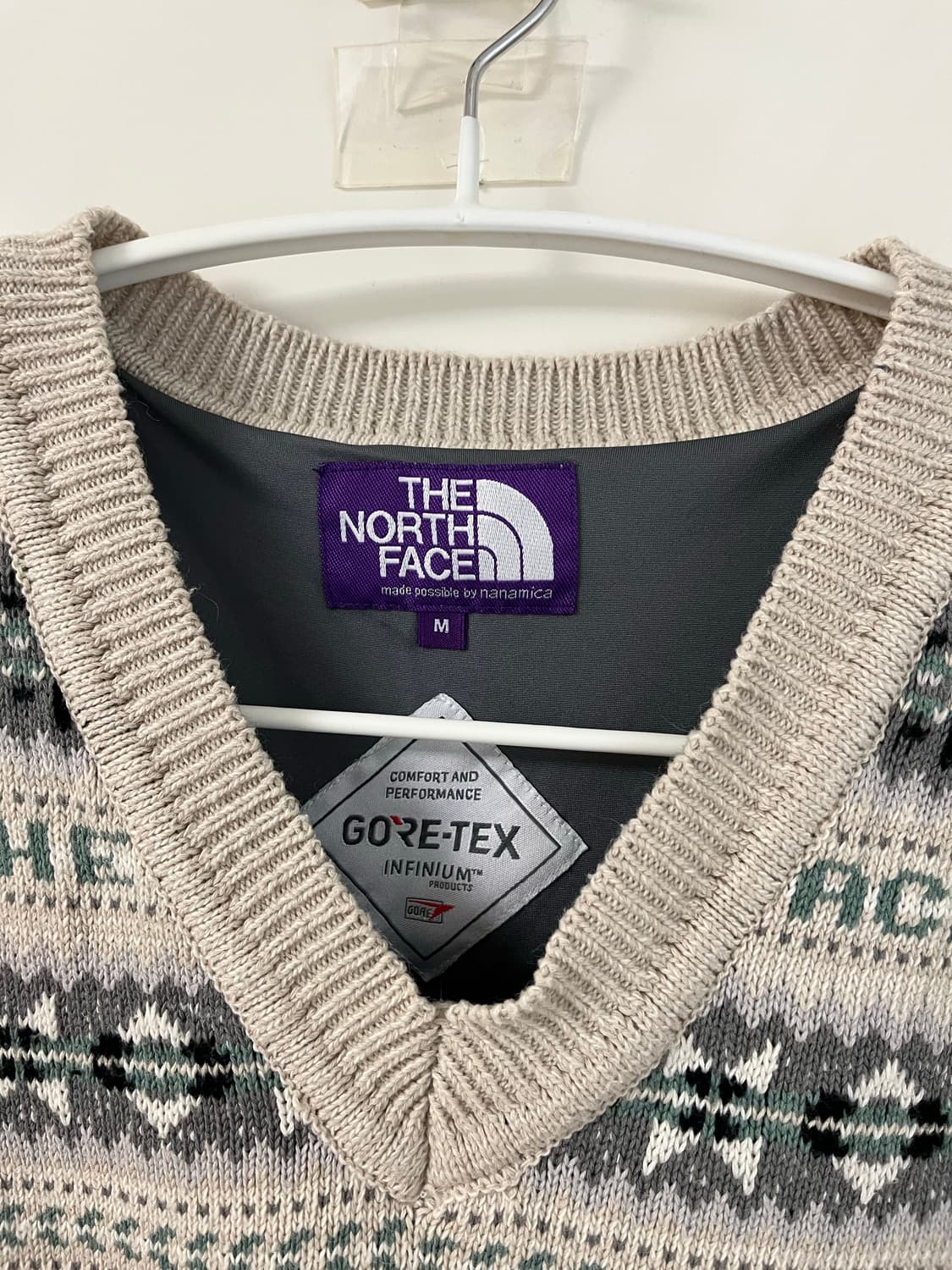 노스페이스 퍼플라벨 고어텍스 인피니움 페어아일 니트베스트 / M 상품이미지4