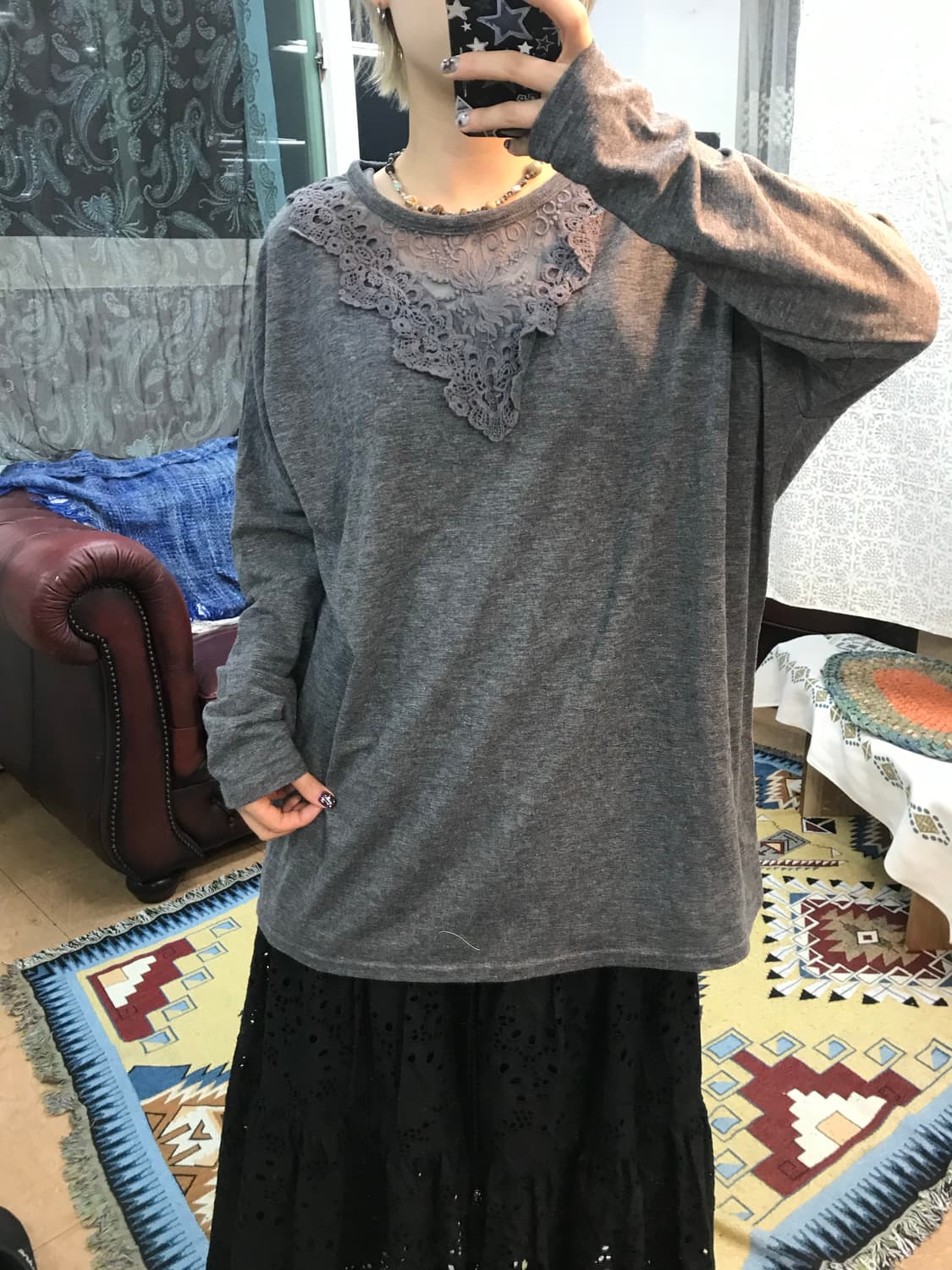 빈티지 레이스 롱슬리브 (Z990) 상품이미지2