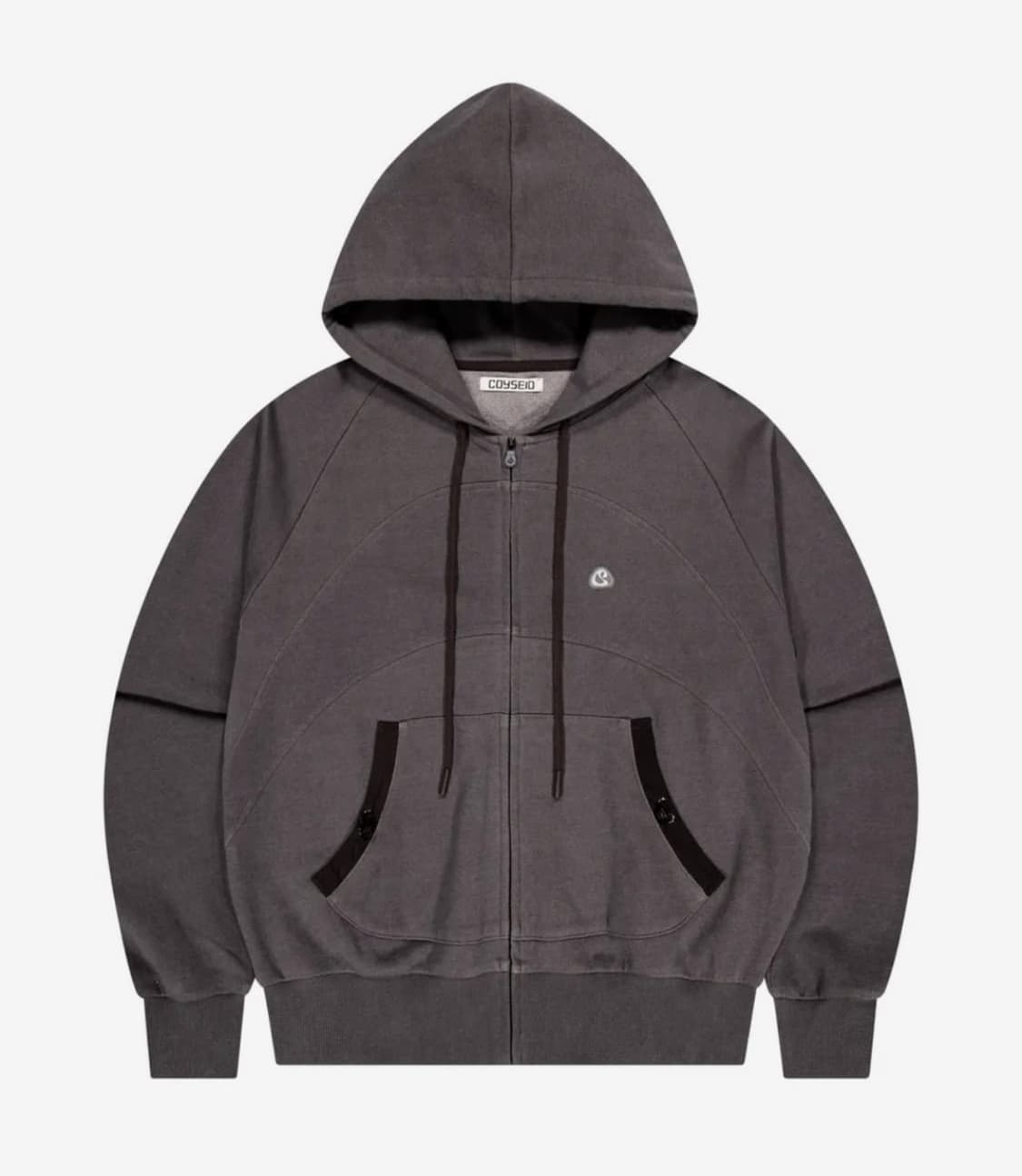 코이세이오 스트링 포켓 후드집업 와인 상품이미지1