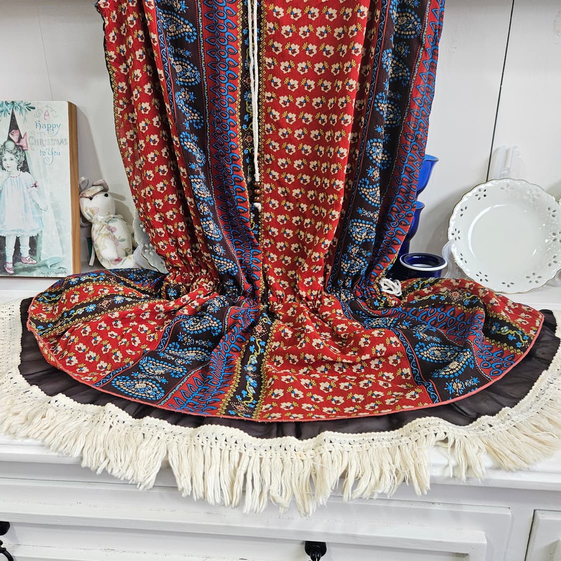 패턴 에스닉 보헤미안 원피스 상품이미지7