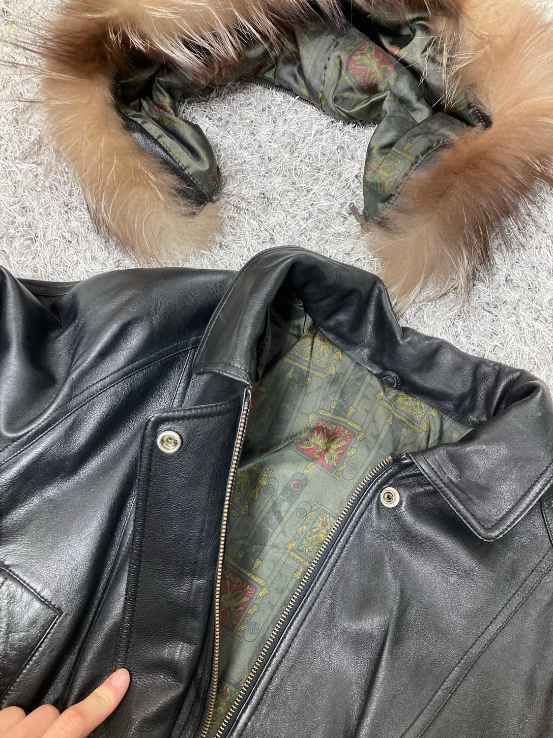 USA vtg 램스킨 자켓 상품이미지3