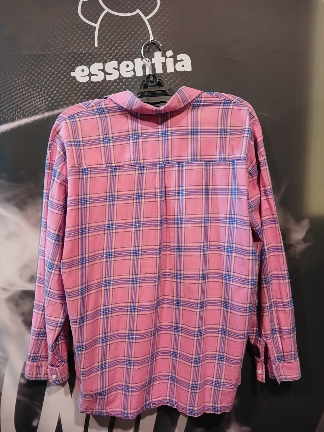 핑크 체크 남방 상품이미지2