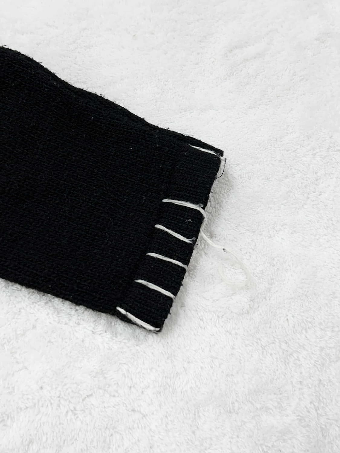 마뗑킴 빅로고 스티치 블랙 니트 상품이미지10