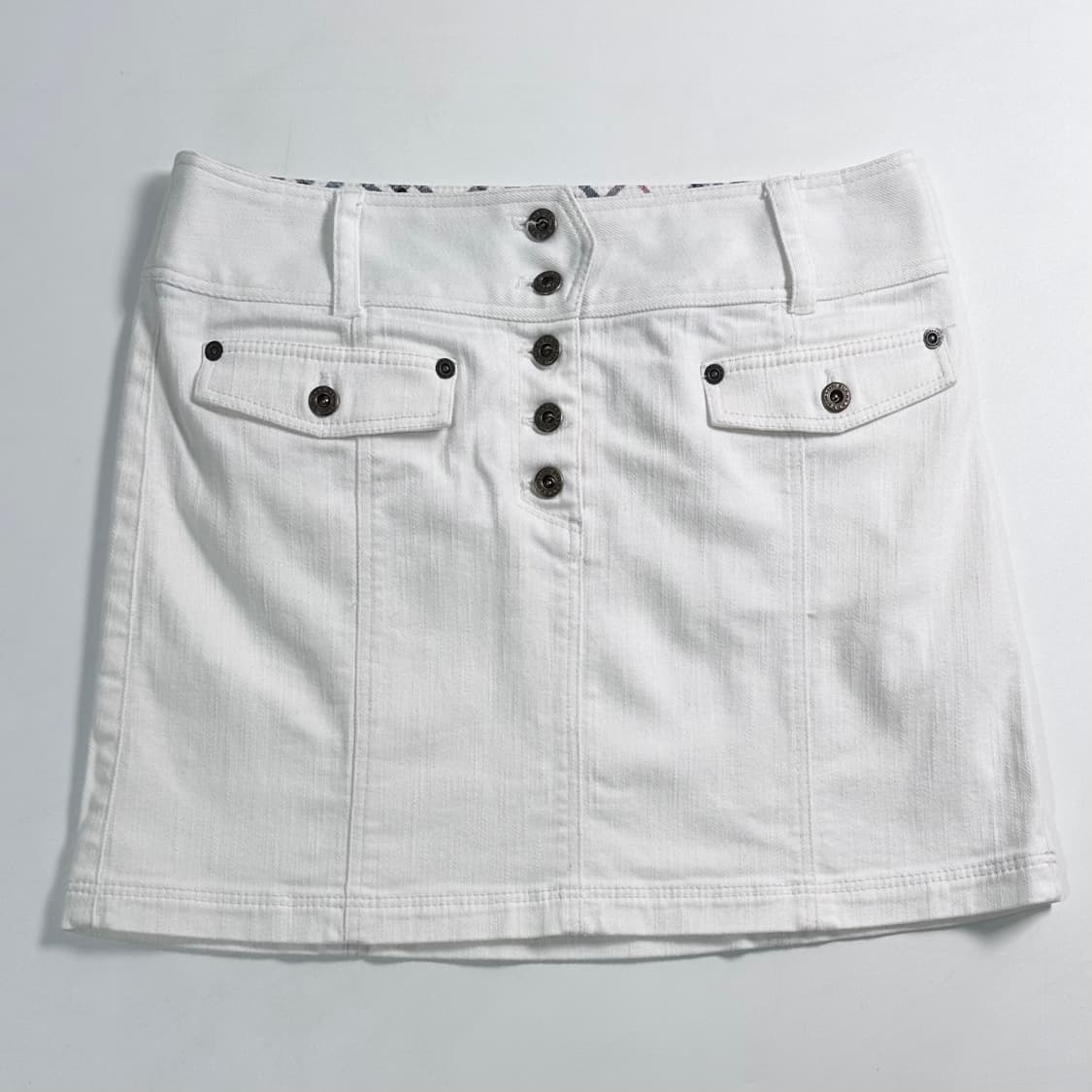 버버리 화이트 데님 스커트  상품이미지1