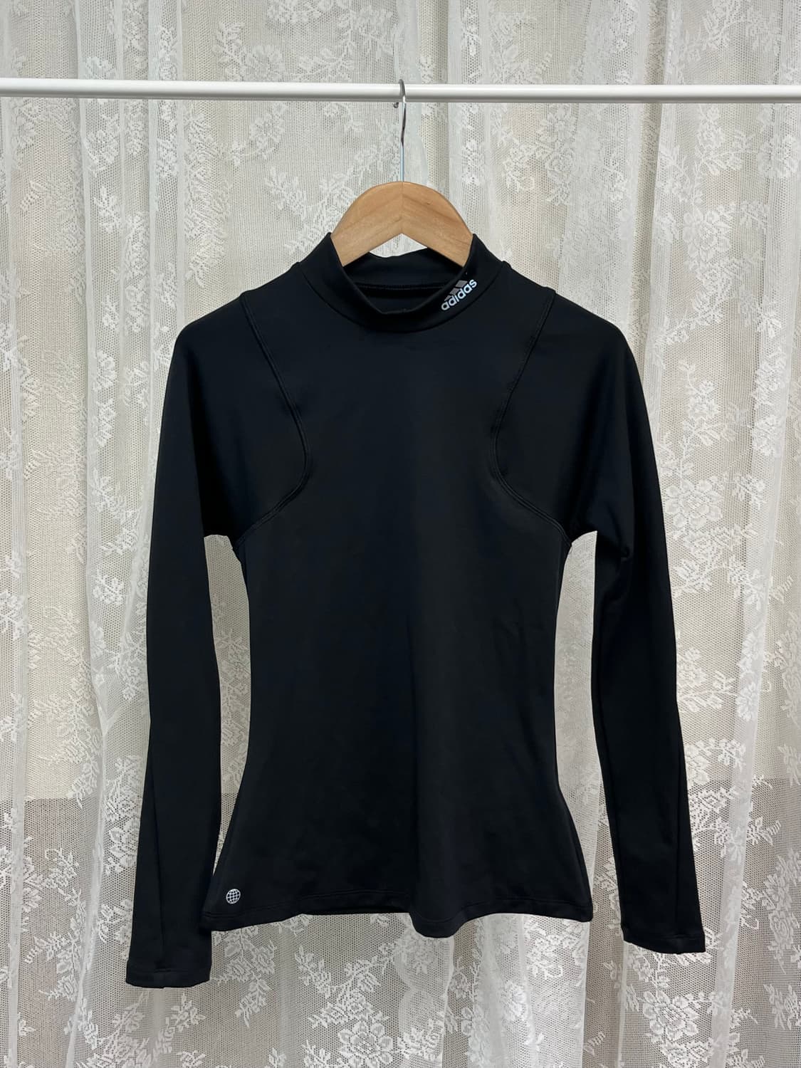 XS) 아디다스 베이스 레이어 긴팔 티셔츠 블랙 상품이미지1