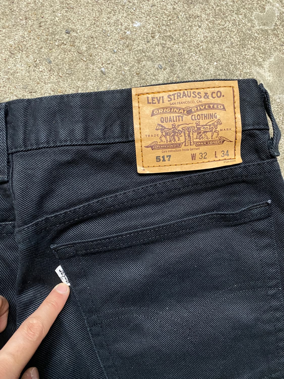 90s 빈티지 리바이스 517 흑청 리바이스 부츠컷 상품이미지7