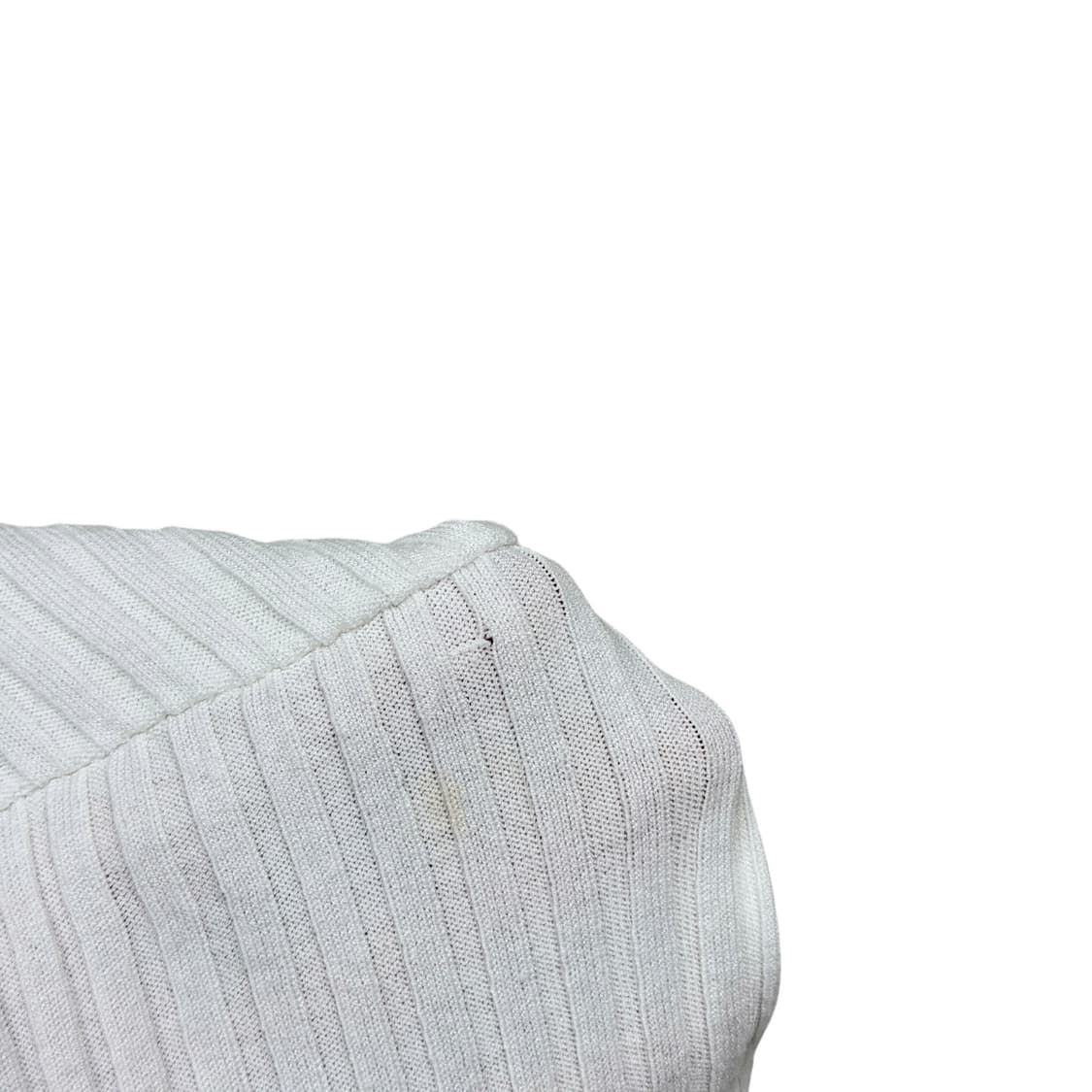 아모멘토 오버핏 리브드 크롭 가디건 화이트 0 상품이미지8