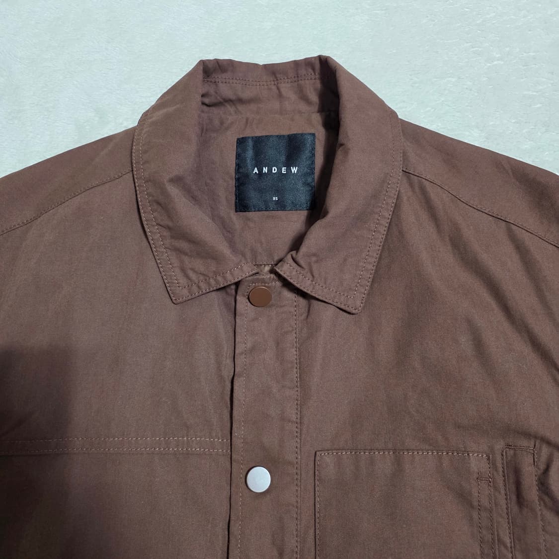 (M)앤듀 셔츠형 자켓 브라운 상품이미지2