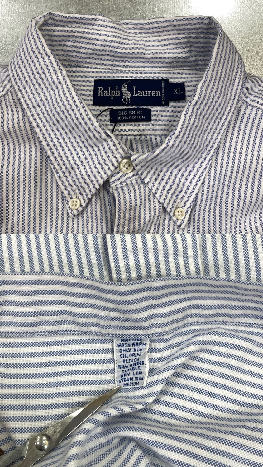 (XL) POLO 폴로 랄프로렌 스트라이프 셔츠 빅셔츠 상품이미지8