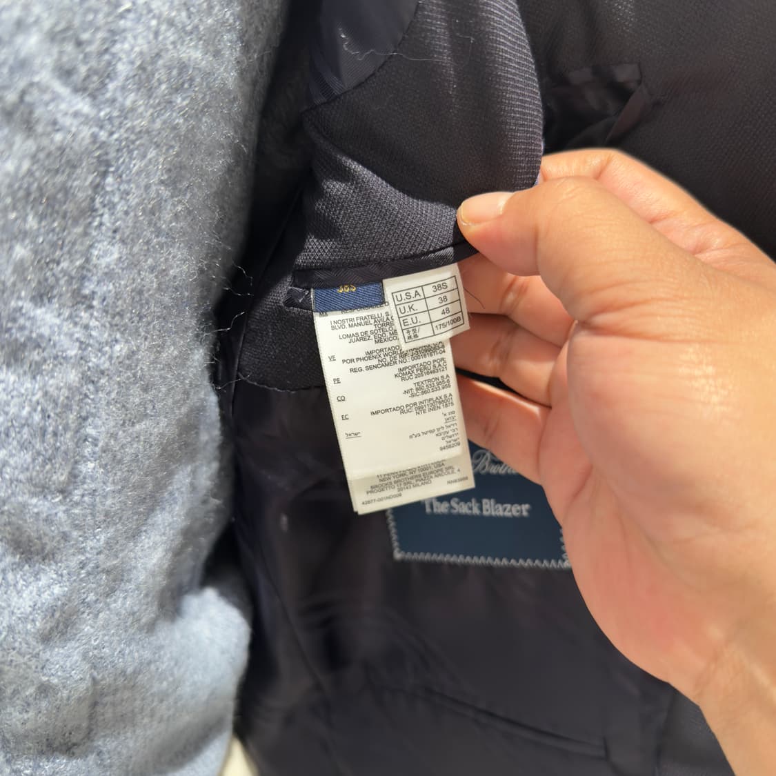 브룩스브라더스 USA 오리지날 금장 네이비 블레이저[BBJBMM0129] 상품이미지7