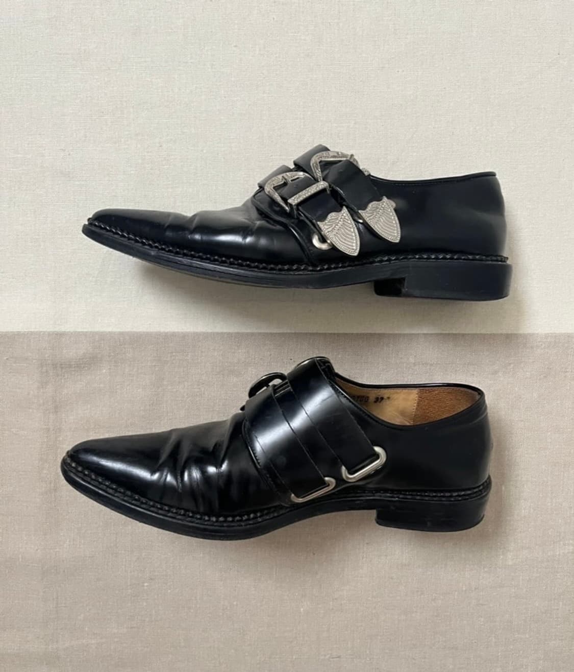 Toga pullar 웨스턴 버클 더비슈즈 토가 몽크스트랩 상품이미지5