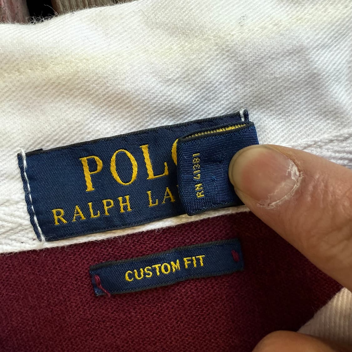 폴로 레드 스트라이프 긴팔 카라티 상품이미지6