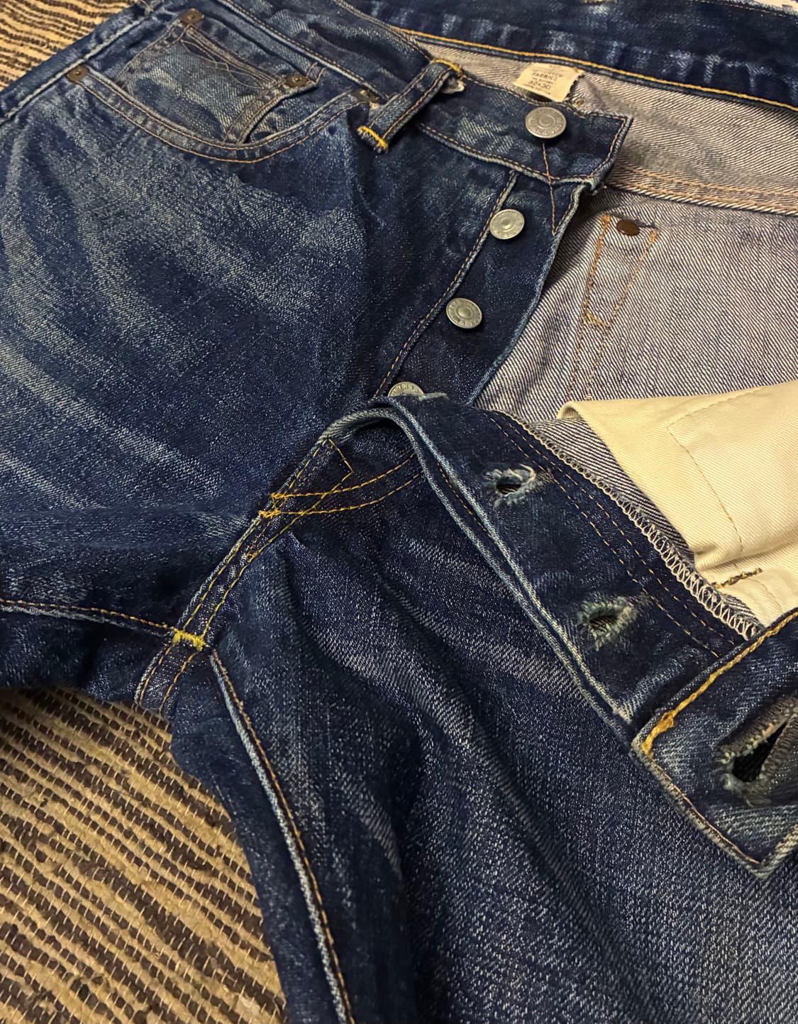 (32)RRL 더블알엘 슬림핏 캐니언 워싱 셀비지데님 청바지  상품이미지3