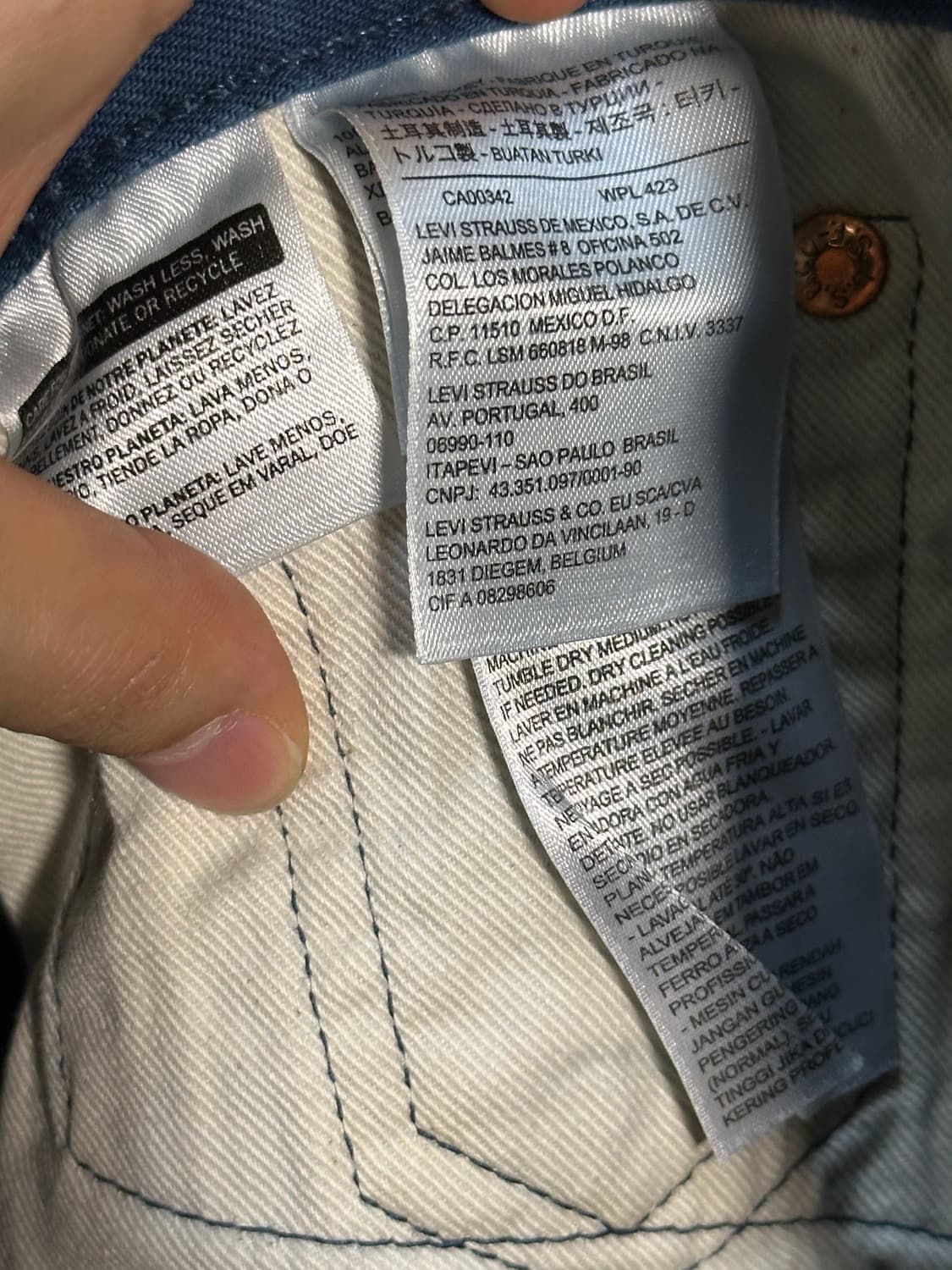 리바이스 501 더티워싱 스트레이트 처분  상품이미지7