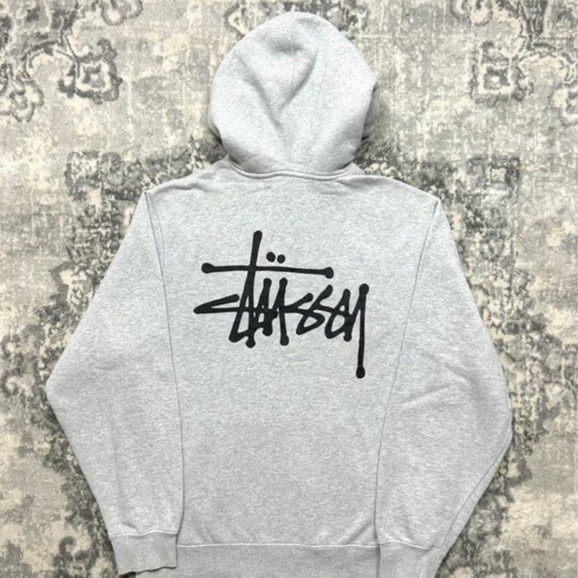 스투시 베이직 스투시 후드 집업 애쉬 헤더 Stussy Basic Stu 상품이미지1