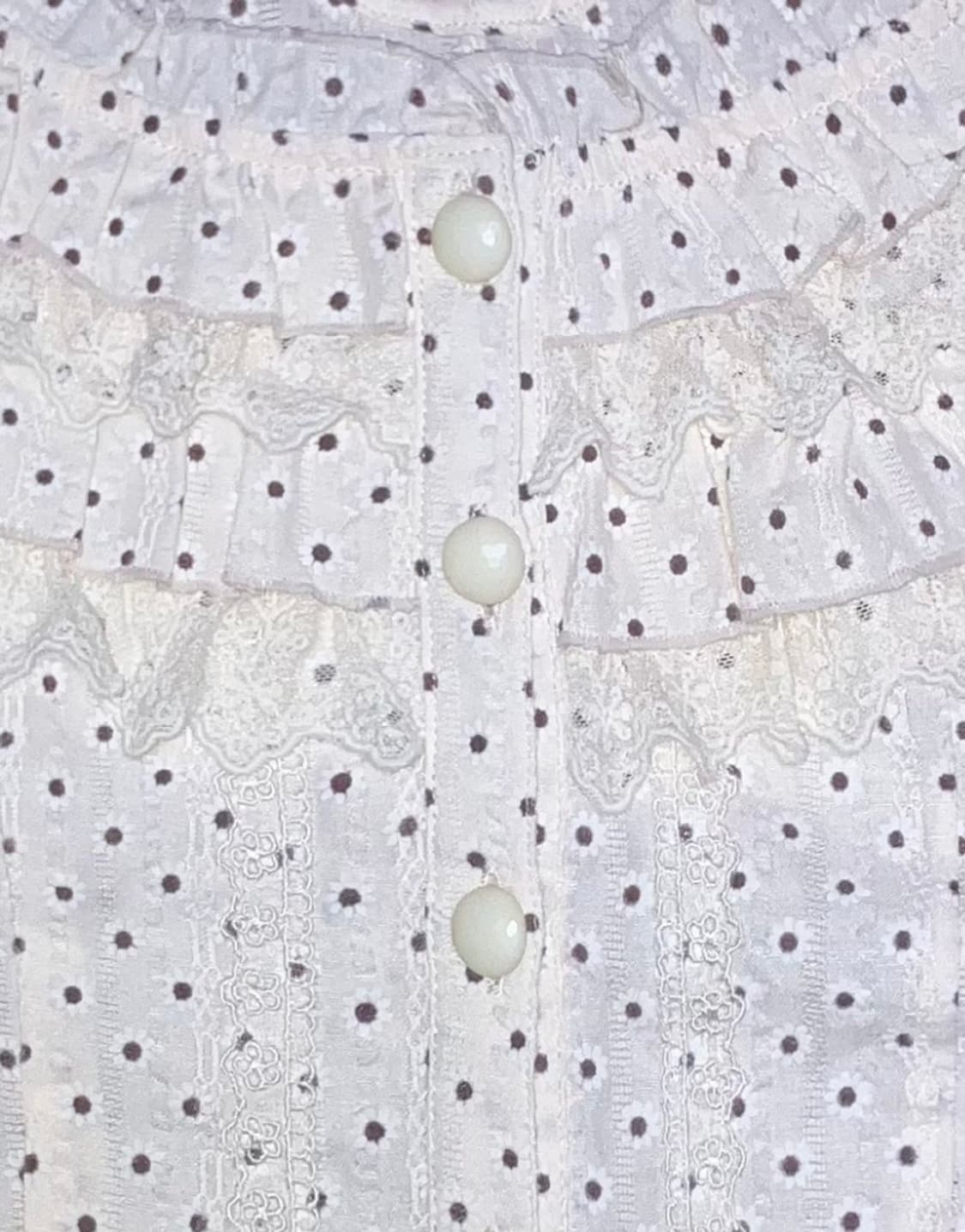 cecil mcbee 세실맥비 플로럴 레이스 블라우스 상품이미지2