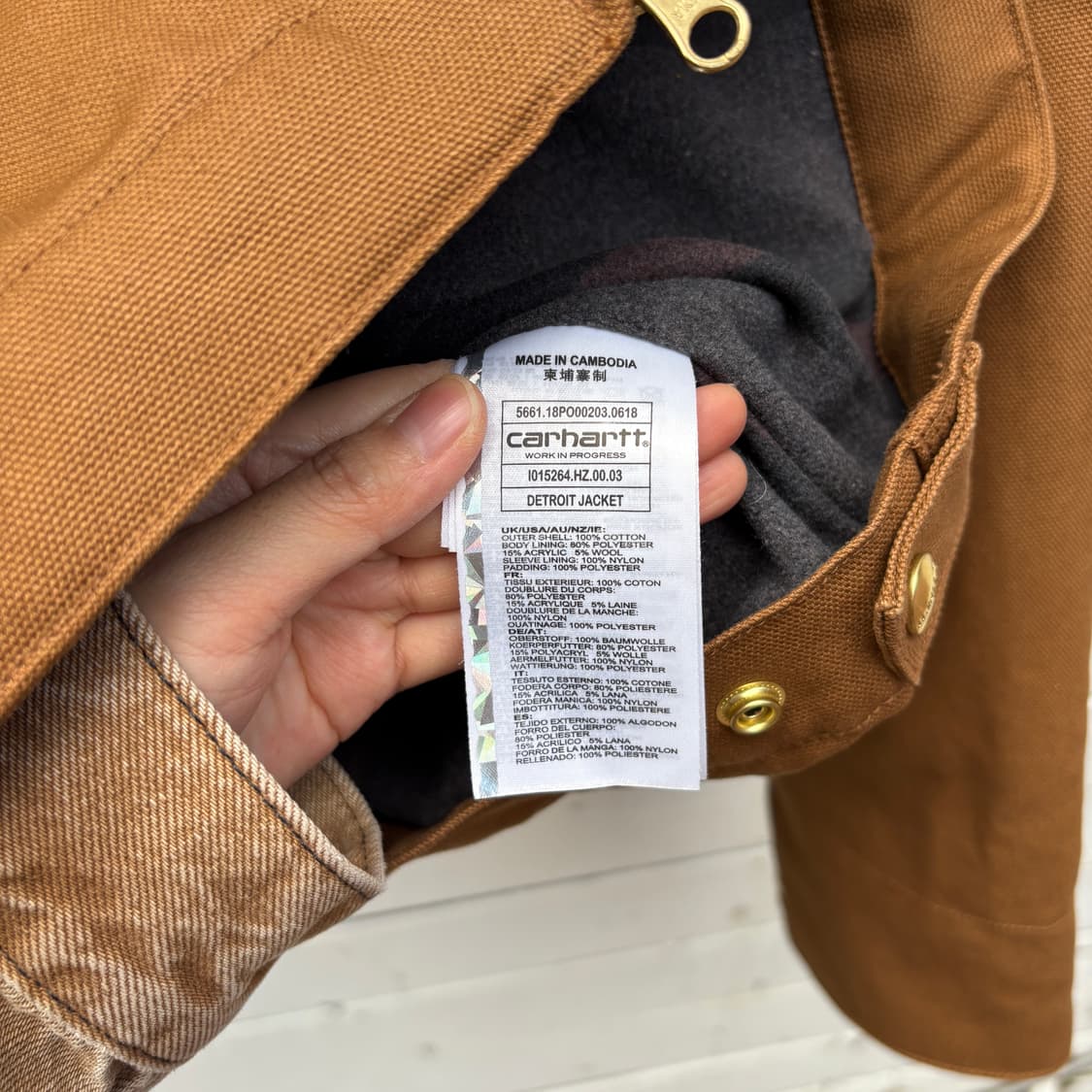 Carhartt 칼하트 디트로이트 워크 자켓 상품이미지5