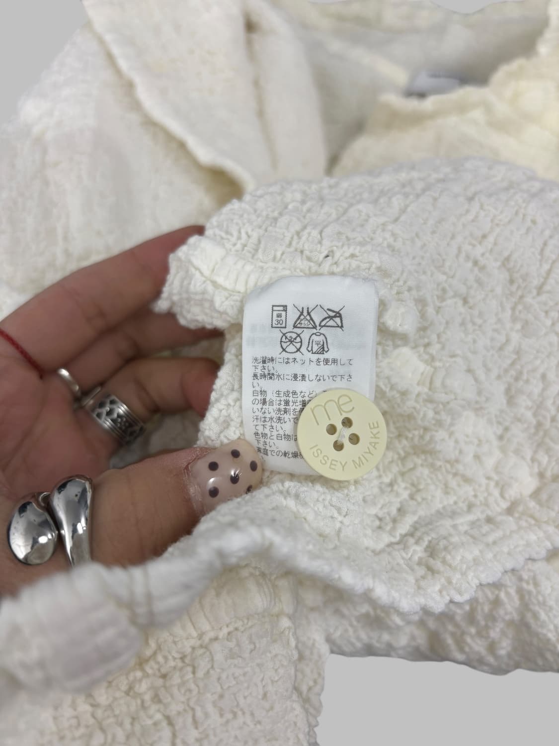 ISSEY MIYAKE me textured jacket ivory  상품이미지8