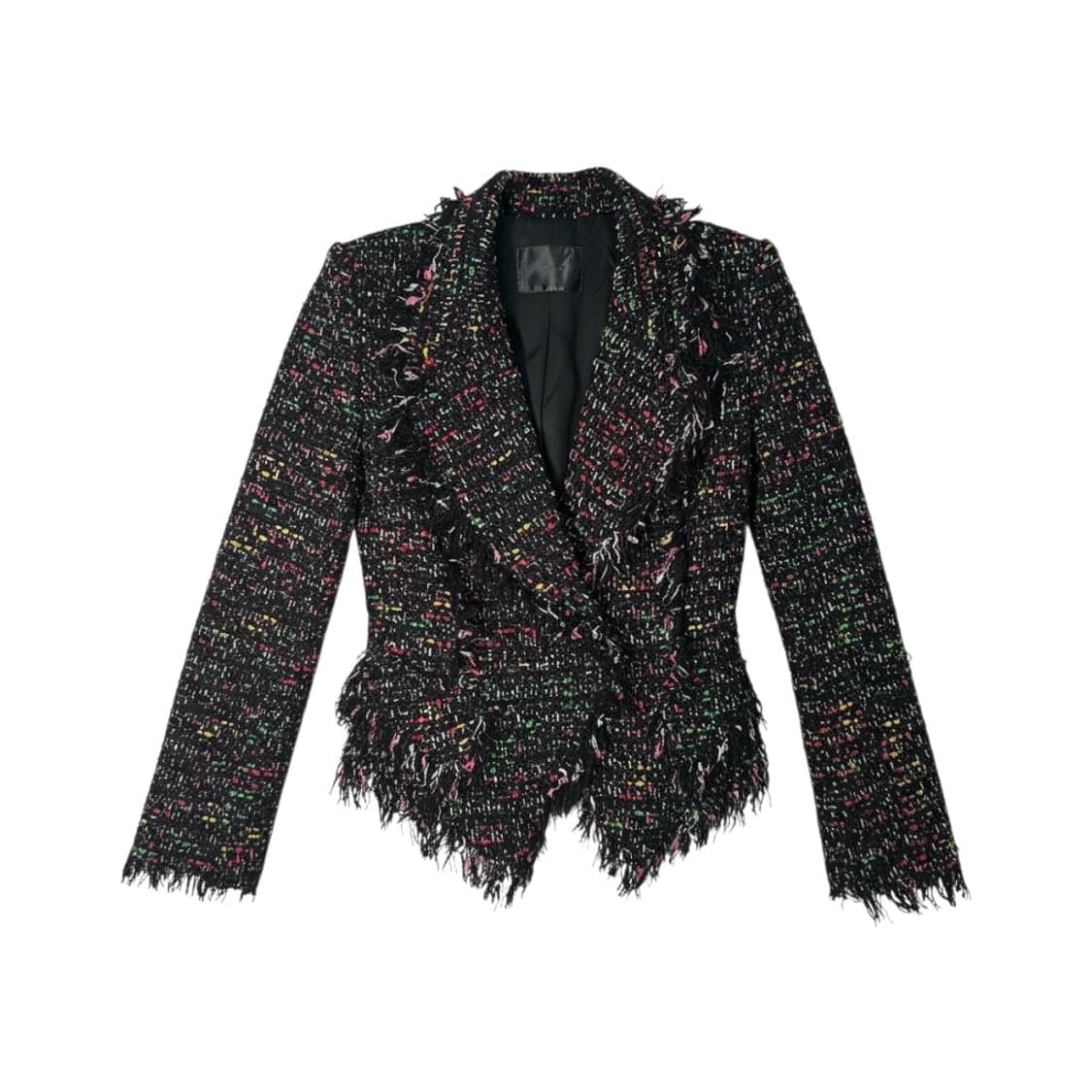 제시뉴욕 트위드 프린지 블랙 자켓 상품이미지1