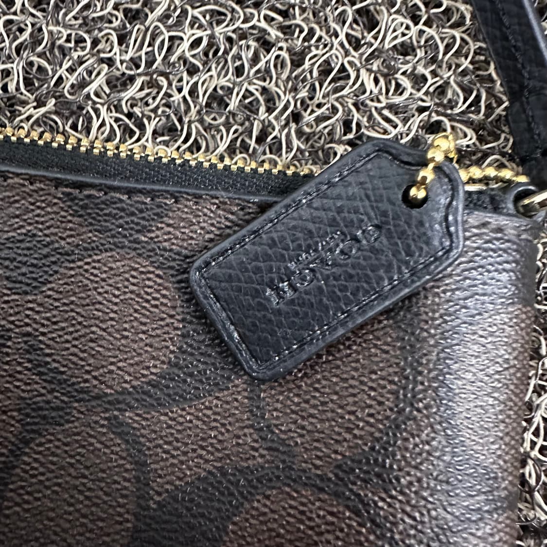 COACH 코치 미니파우치 시그니처 가죽 손목지갑 상품이미지6